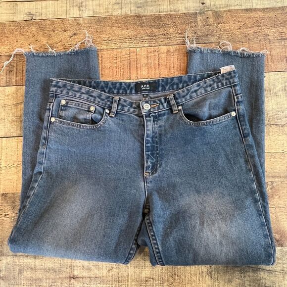 A.P.C. Jean Droit Jeans Japan Size 32 Raw Hem - Picture 3 of 6